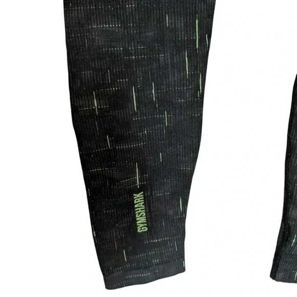 Gymshark Illumination Leggings Seamless Green Neon  Accents Women's size Medium - Picture 6 of 11